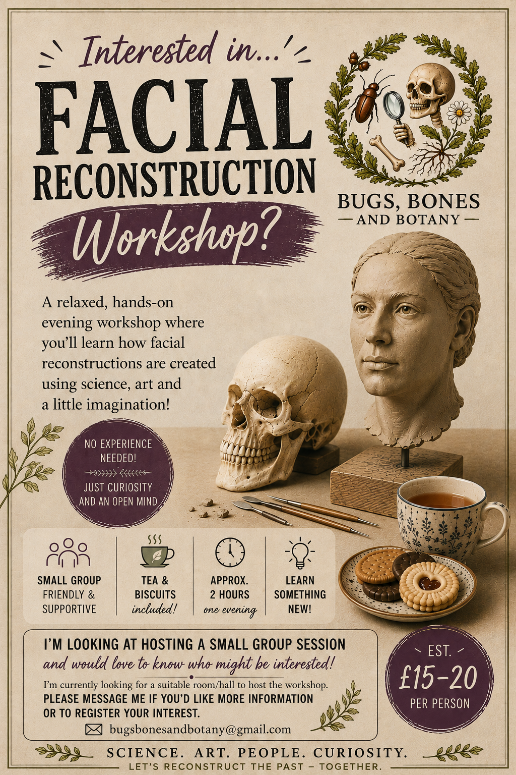 Interested in an evening of facial reconstruction?